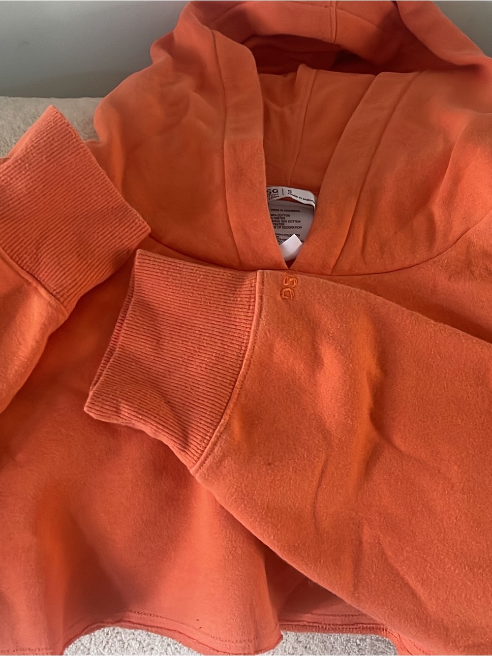 DSG Women's Crewneck Hoodie in Vibrant Orange